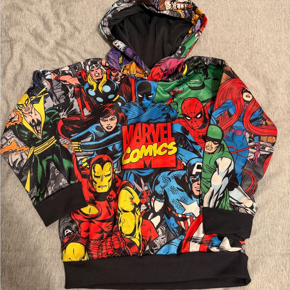Marvel Comics Kids Hoodie - Red, Blue, Black